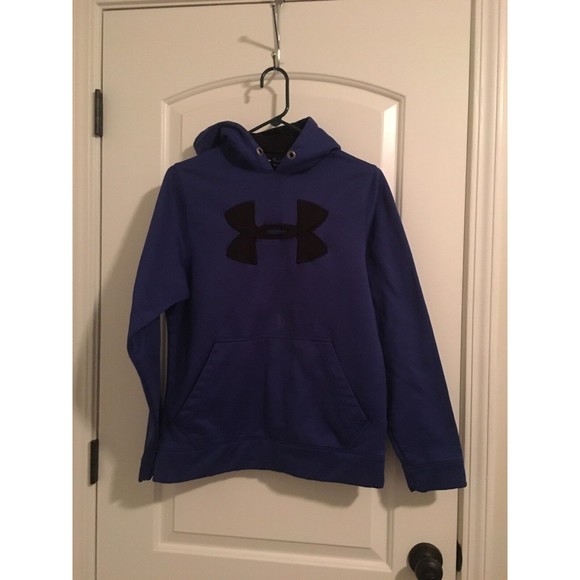 Under Armour Other - Under Armour Men's Active Pullover Hoodie Size Small Blue Black